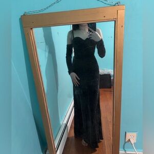 Sequin sparkling glitter dress black